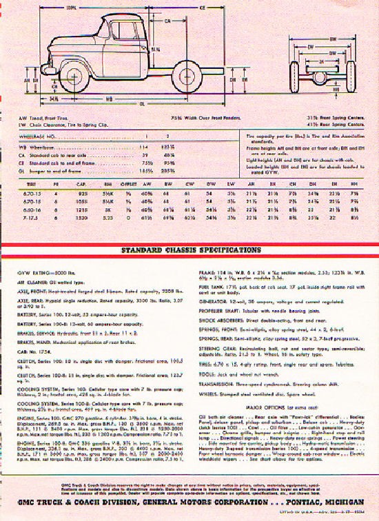 1958 GMC 100-8 Truck Brochure Page 3